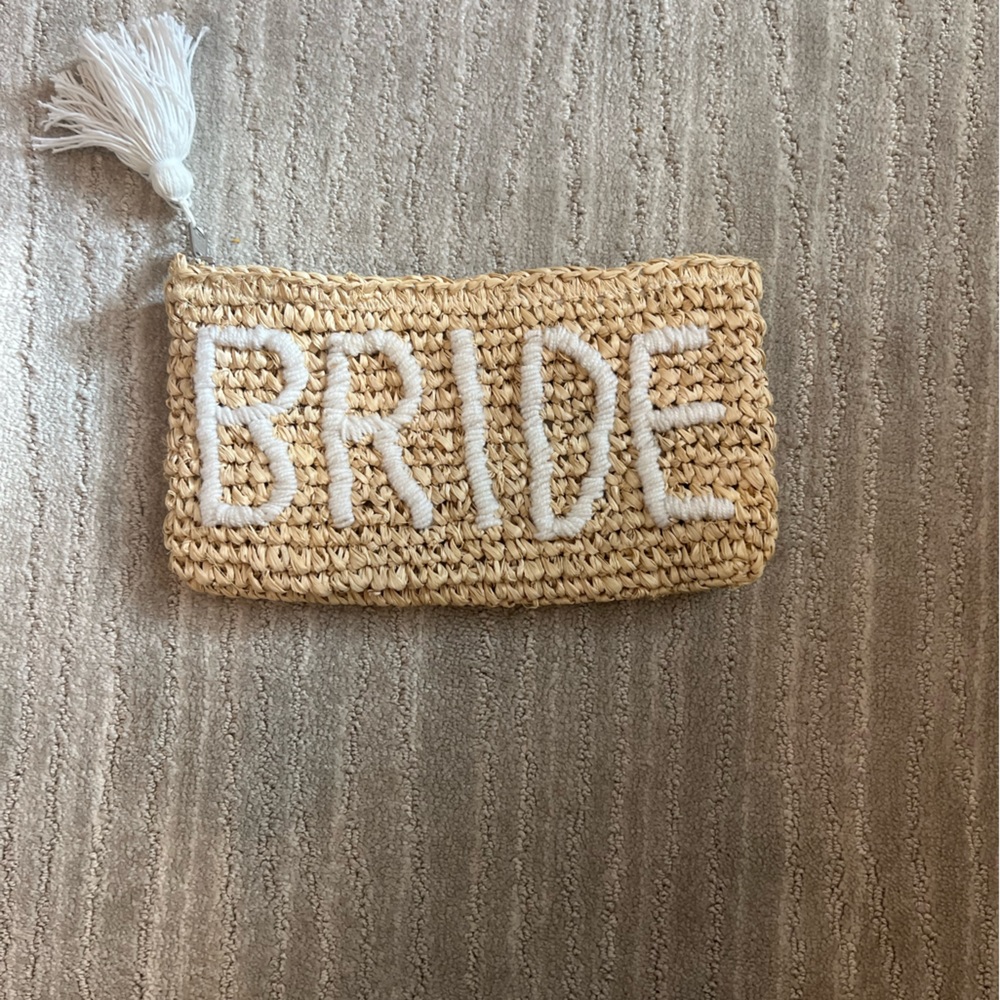 BRIDE wicker clutch